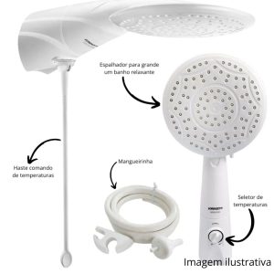 Chuveiro Ducha Lorenzett Advanced Eletronico 7500W 220V - Imagem 3
