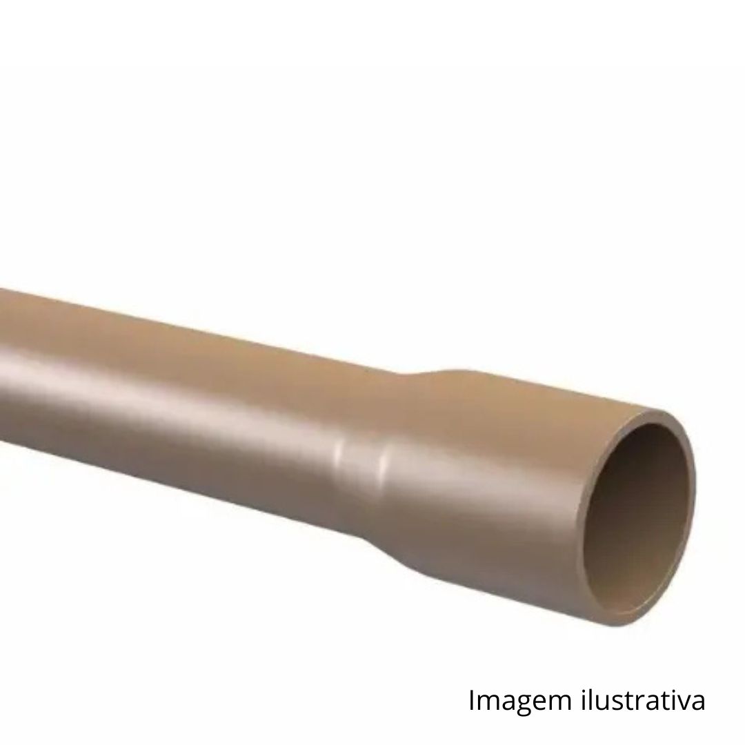 Tubo PVC Marrom Soldavel Barra Com 6mts Forlev - Franzana
