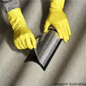 Fita Manta Auto Adesiva 20cmx10m Aluminizada Brasilit - Imagem 3