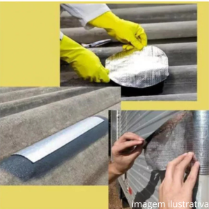 Fita Manta Auto Adesiva 20cmx10m Aluminizada Brasilit - Imagem 4