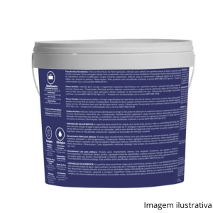 Tinta Acrílica Fosca para Alvenaria Interna Qualyvinil Klasse Econômica Branco 15L - Imagem 3